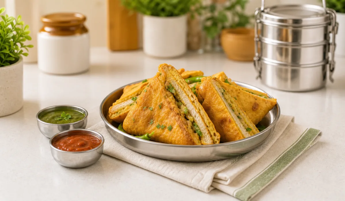Bread Pakora — Snack from Ravinarayan PG & Tiffin Services